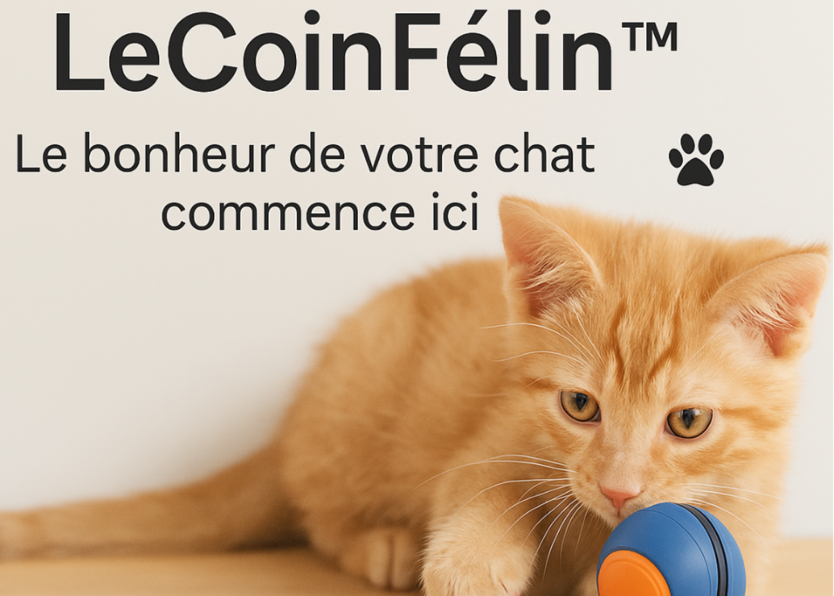 Chat jouant avec une balle interactive automatique – Jouet LeCoinFélin™